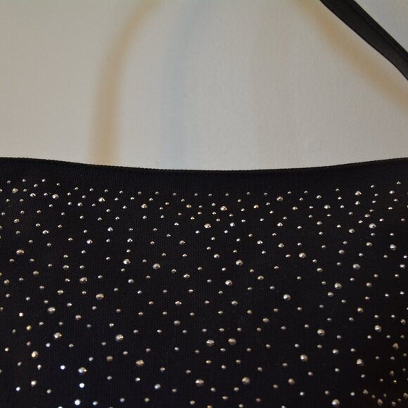 Black Shimmering Studs Bucket Bag - Picture 2 of 7